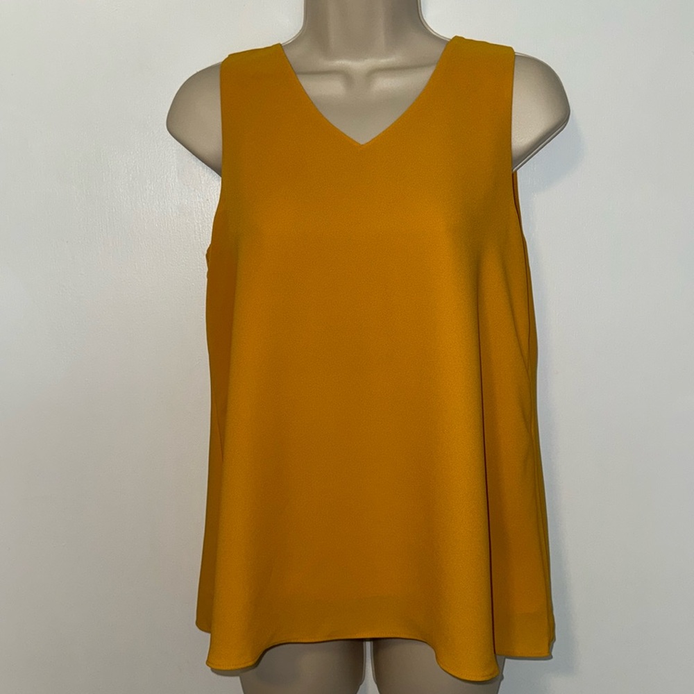 Cato Sleveless Blouse Top Golden Glow Women’s XS Extra Small